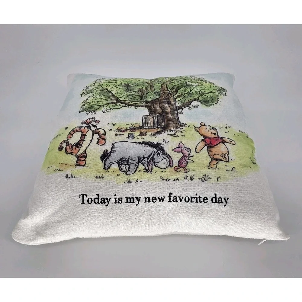 Disney Winnie the Pooh Pillow– Tigger, Piglet Eeyore Nursery Decor Favorite Day